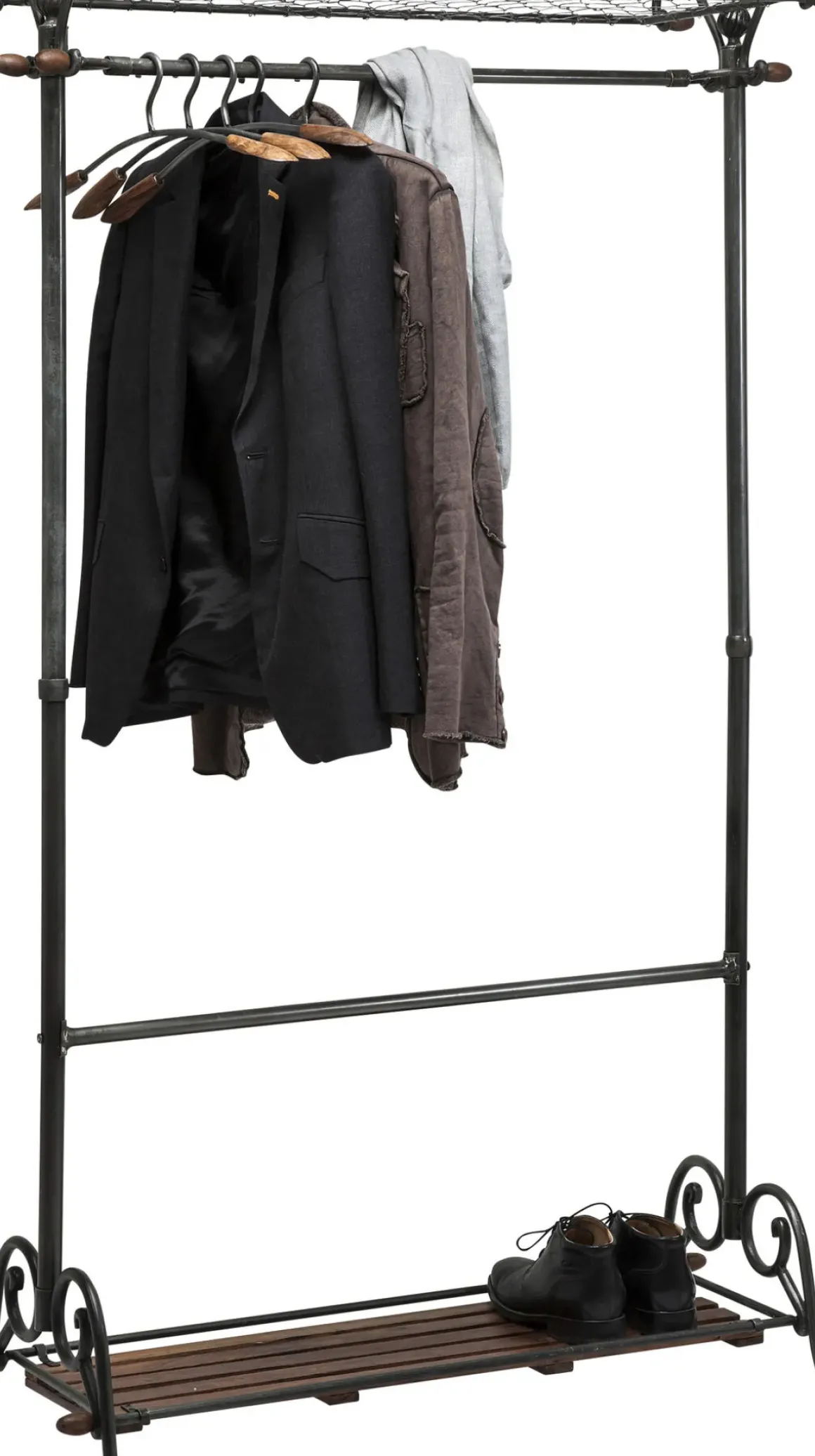 Klädhängare Cosmopolitan - 12 Galgar/Skohylla, 176x102cm - KARE Design