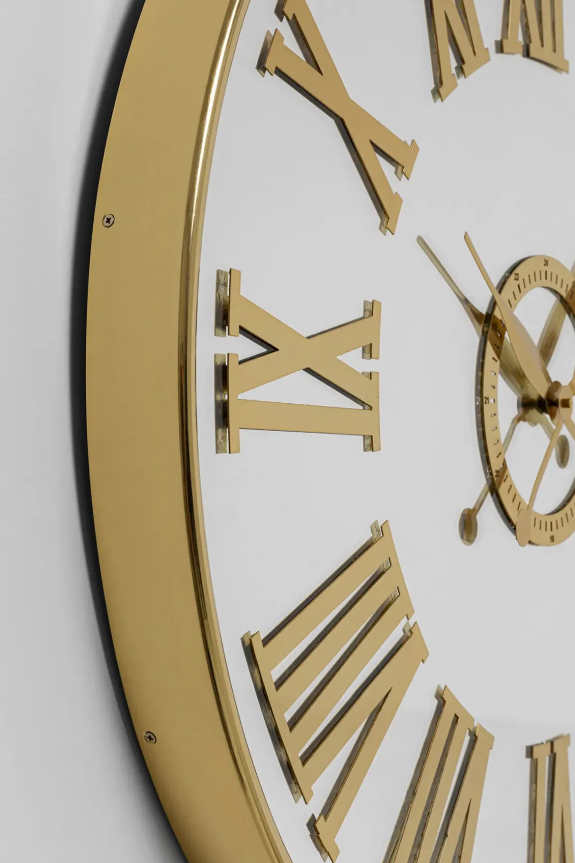 Klocka Casino - Guld/Spegel Ø76cm - KARE Design