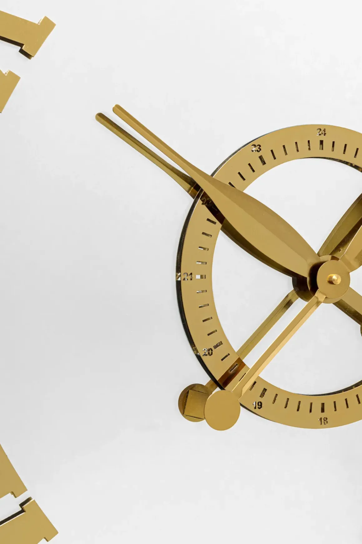 Klocka Casino - Guld/Spegel Ø76cm - KARE Design