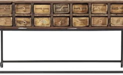 Konsolbord Bastidon - Återvunnet Trä/Svart, 75x125cm - KARE Design