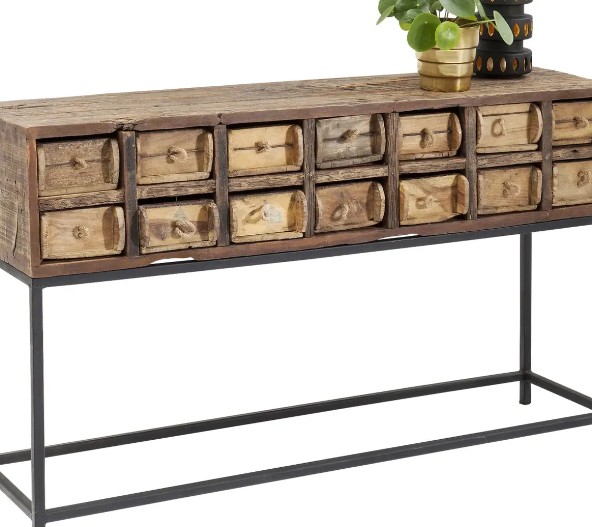 Konsolbord Bastidon - Återvunnet Trä/Svart, 75x125cm - KARE Design