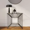 Konsolbord Dimension - Svart/Glas, 80,5x80,5cm - KARE Design