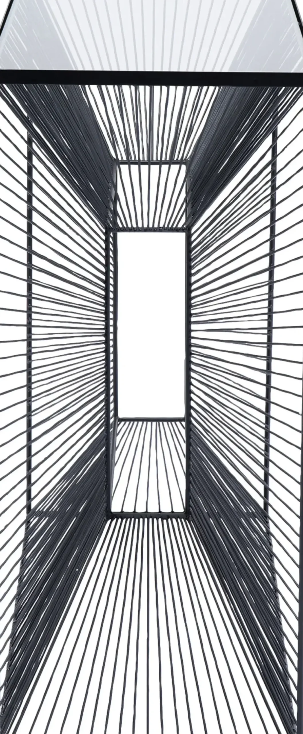 Konsolbord Dimension - Svart/Glas, 80,5x80,5cm - KARE Design