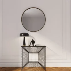 Konsolbord Dimension - Svart/Glas, 80,5x80,5cm - KARE Design