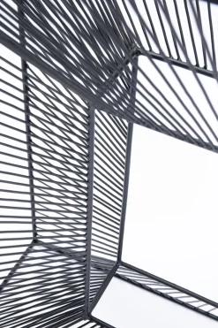 Konsolbord Dimension - Svart/Glas, 80,5x80,5cm - KARE Design