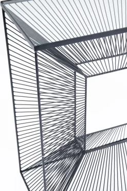 Konsolbord Dimension - Svart/Glas, 80,5x80,5cm - KARE Design
