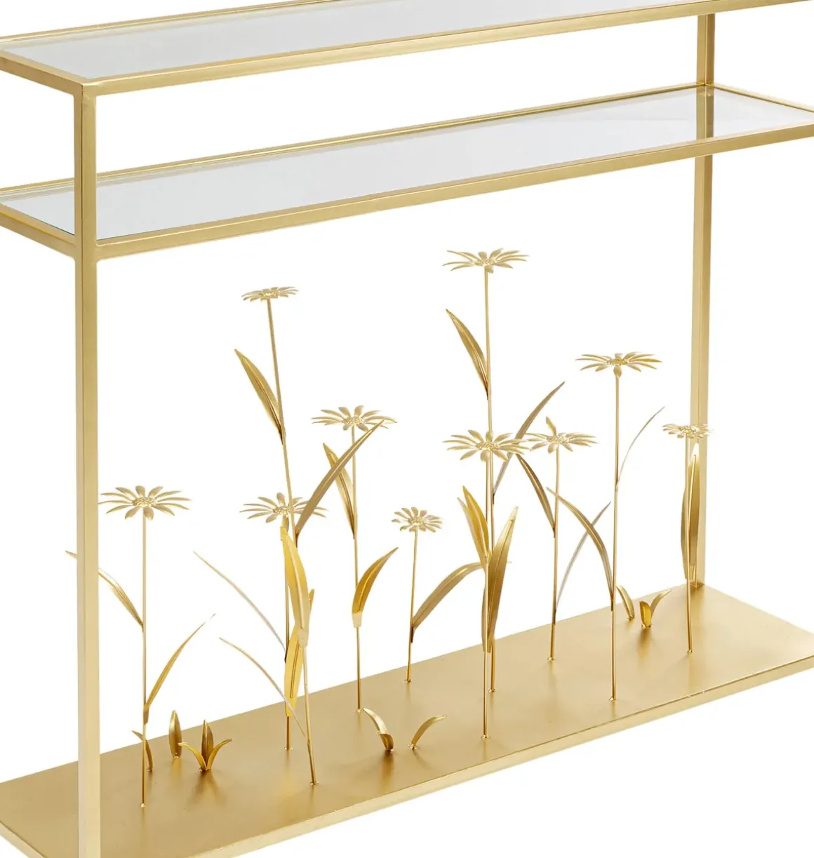 Konsolbord Flower Meadow Guld 100cm - KARE Design