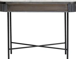 Konsolbord Glenn - Mörkgrå Trästruktur, 80x100cm - KARE Design