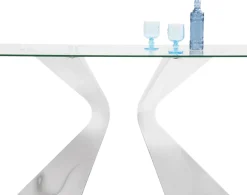 Konsolbord Gloria - Krom/Glas, 82x140cm - KARE Design