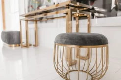 Konsolbord Gold Rush - Guld/Glas, 76x160cm - KARE Design