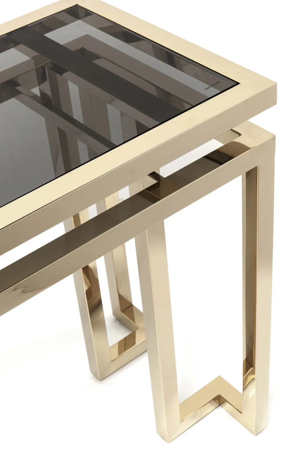 Konsolbord Gold Rush - Guld/Glas, 76x160cm - KARE Design