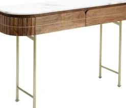 Konsolbord Grace - Trä/Marmor/Guld - KARE Design