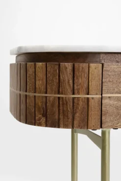 Konsolbord Grace - Trä/Marmor/Guld - KARE Design