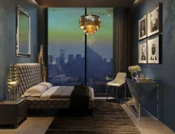 Konsolbord Laser Silver - Silver/Glas , 78x120cm - KARE Design