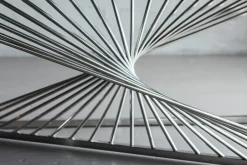 Konsolbord Laser Silver - Silver/Glas , 78x120cm - KARE Design