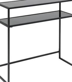 Konsolbord Loft - Svart Stål/Glas, 80x85cm - KARE Design