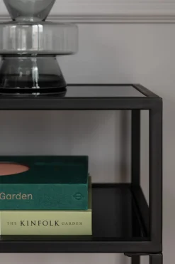 Konsolbord Loft - Svart Stål/Glas, 80x85cm - KARE Design