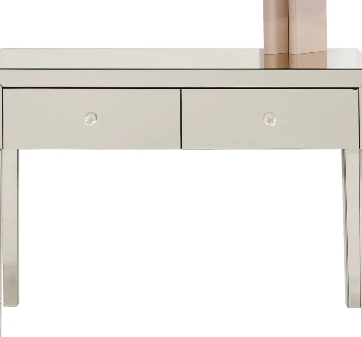 Konsolbord Luxury - Champangefärgat Spegelglas, 78,5x100cm - KARE Design