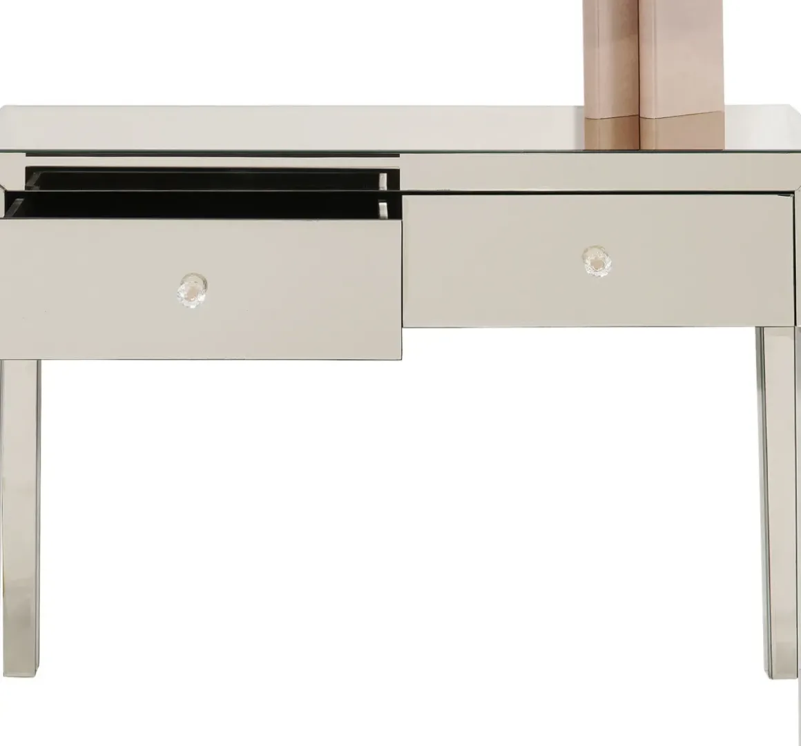 Konsolbord Luxury - Champangefärgat Spegelglas, 78,5x100cm - KARE Design