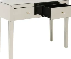 Konsolbord Luxury - Champangefärgat Spegelglas, 78,5x100cm - KARE Design