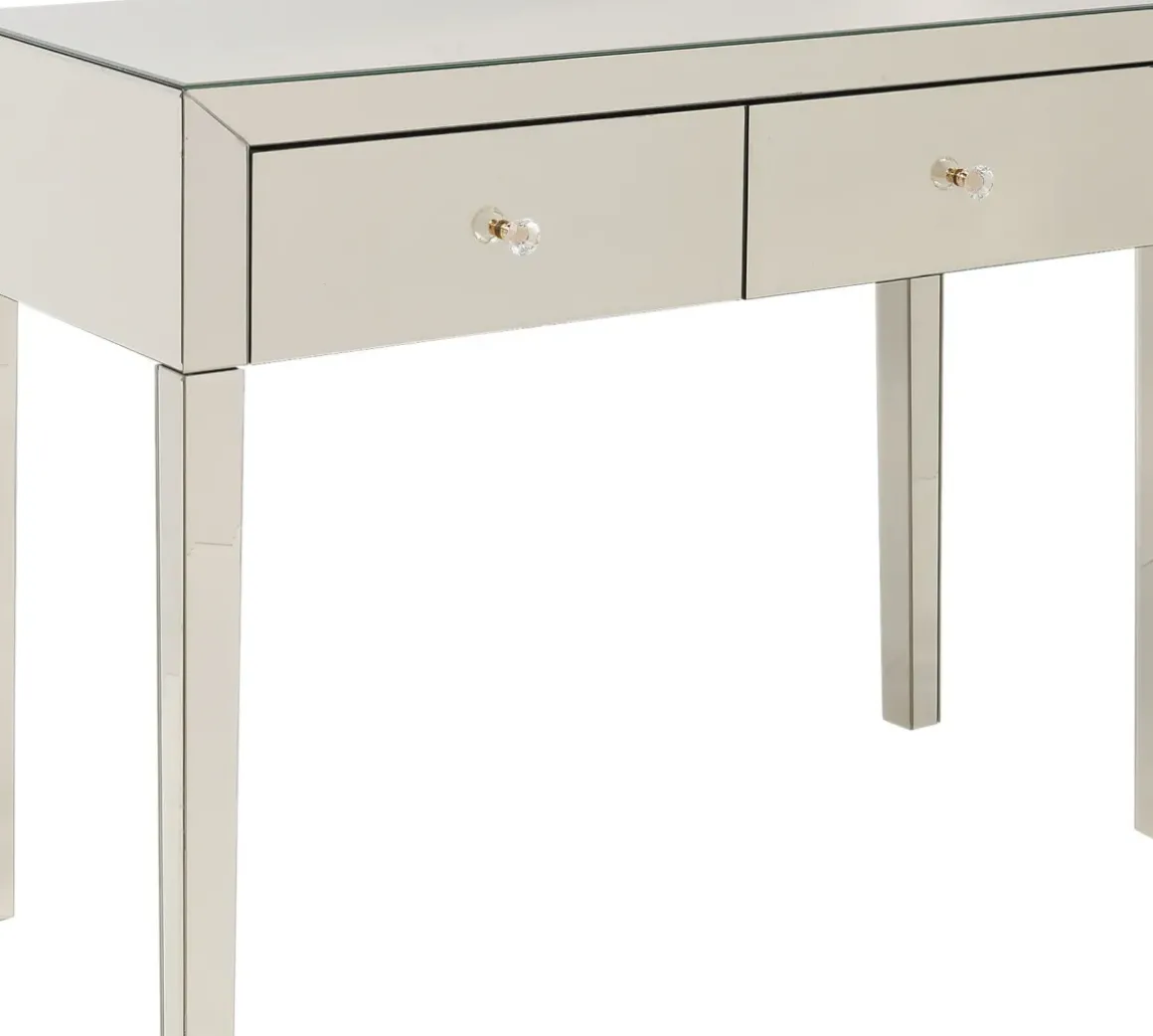 Konsolbord Luxury - Champangefärgat Spegelglas, 78,5x100cm - KARE Design