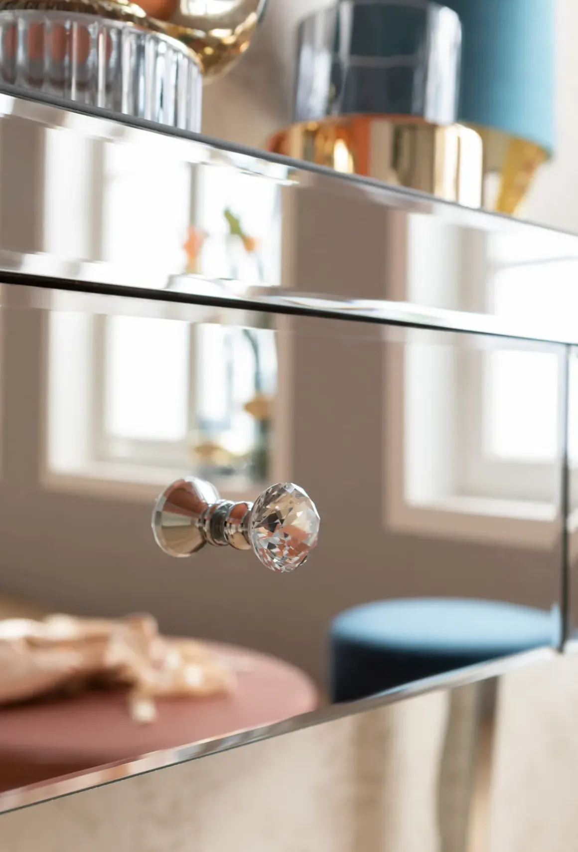 Konsolbord Luxury - Spegelglas, 78,5x100cm - KARE Design