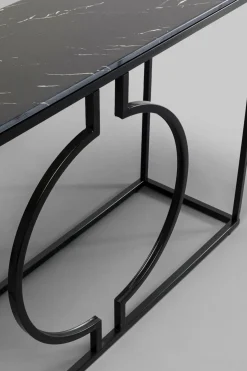 Konsolbord Miami Loft - Svart Stål/Marmor, 120x35cm - KARE Design