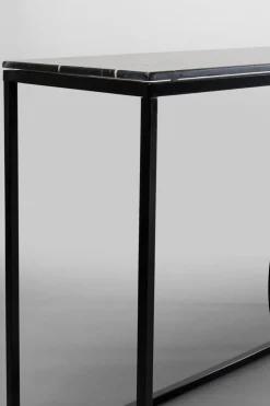 Konsolbord Miami Loft - Svart Stål/Marmor, 120x35cm - KARE Design