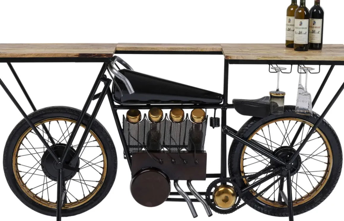 Konsolbord Motorbike - Barbord/Serveringssbord i Industristil,180 - KARE Design