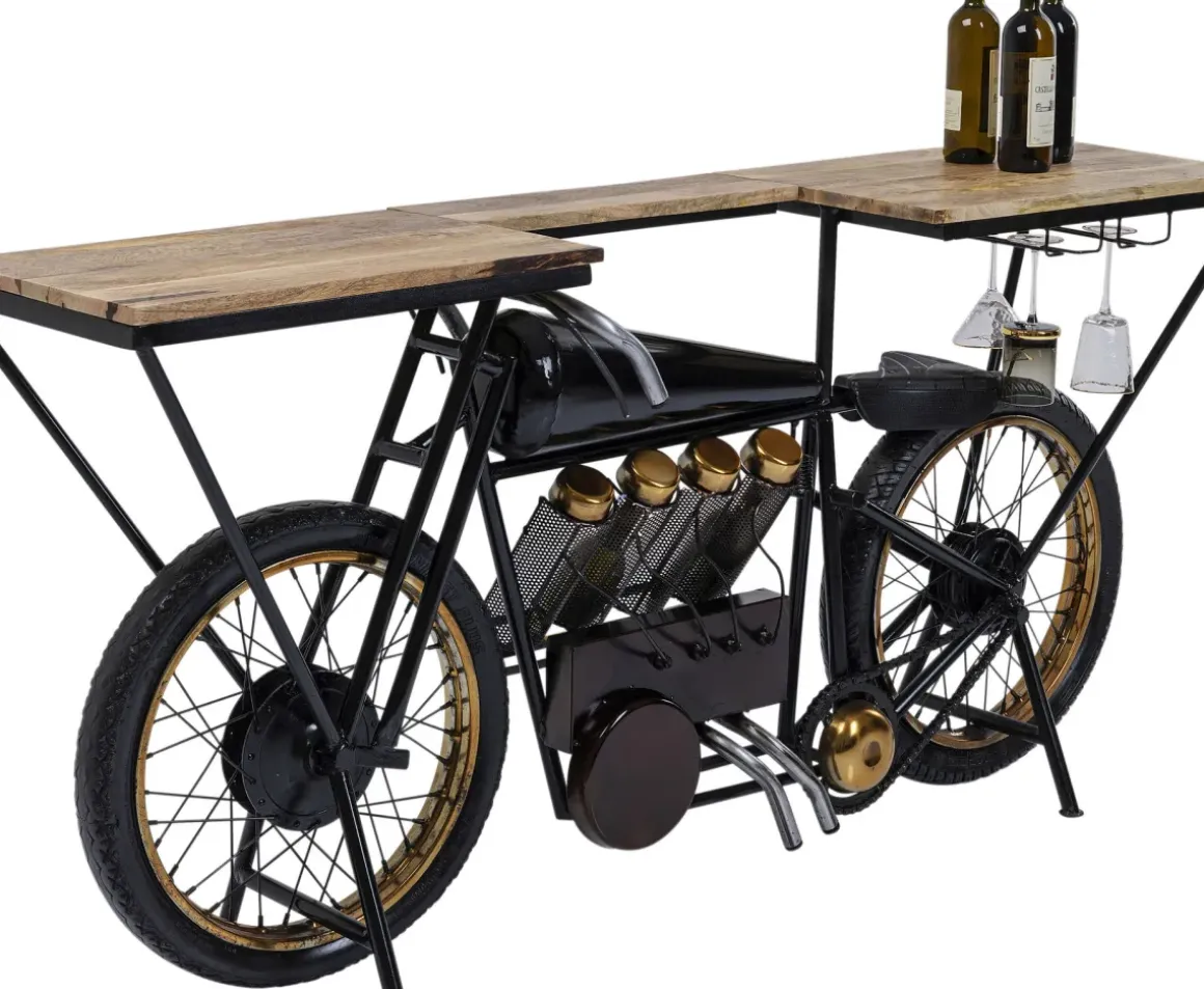 Konsolbord Motorbike - Barbord/Serveringssbord i Industristil,180 - KARE Design