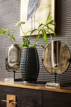 Konsolbord Osaka - Mörkt Trä/Borstad Mässing - KARE Design