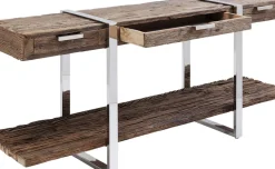 Konsolbord Rustico - Grovt Trä/Krom, 80x180cm - KARE Design