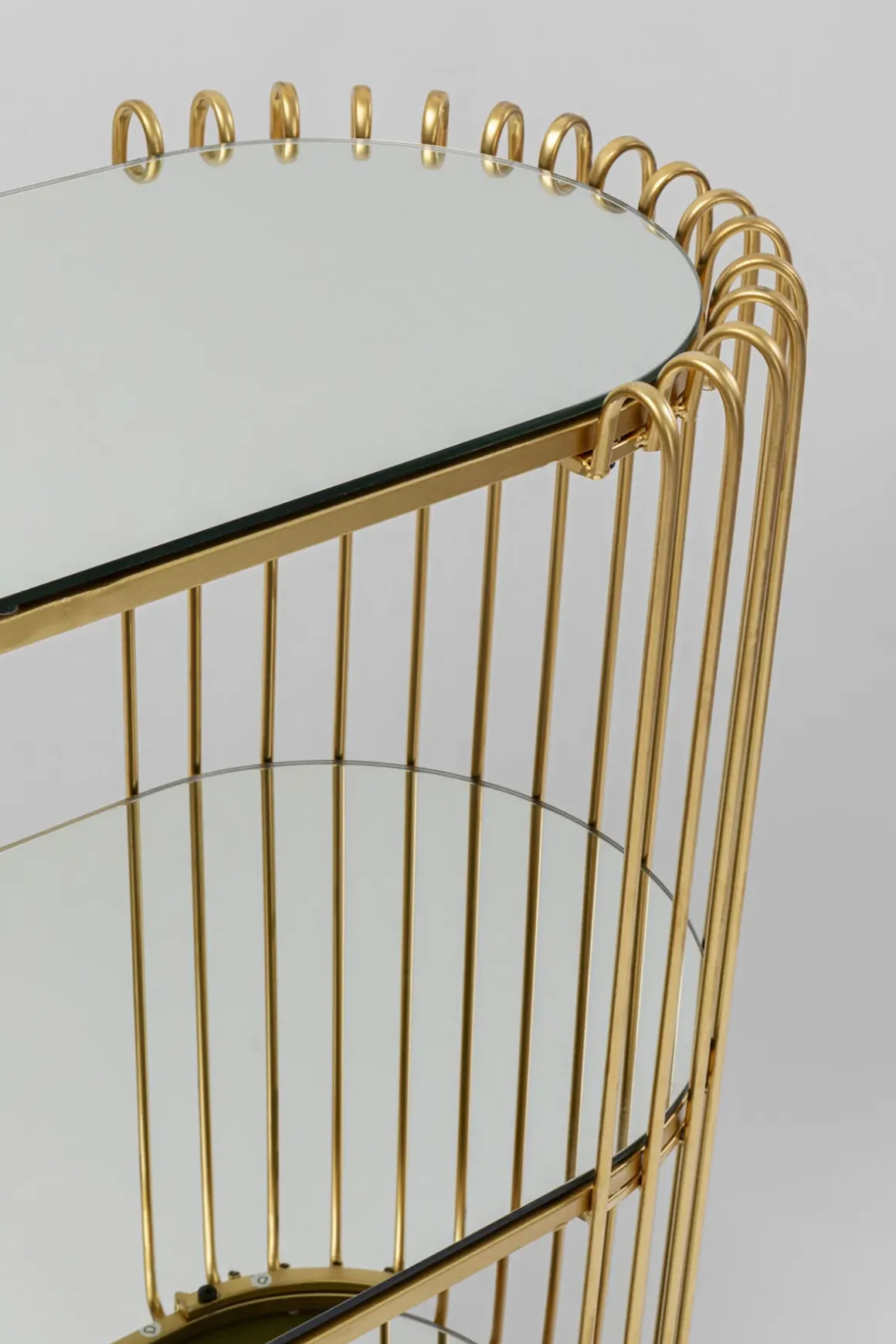 Konsolbord Wire - Mässing, 81x78cm - KARE Design