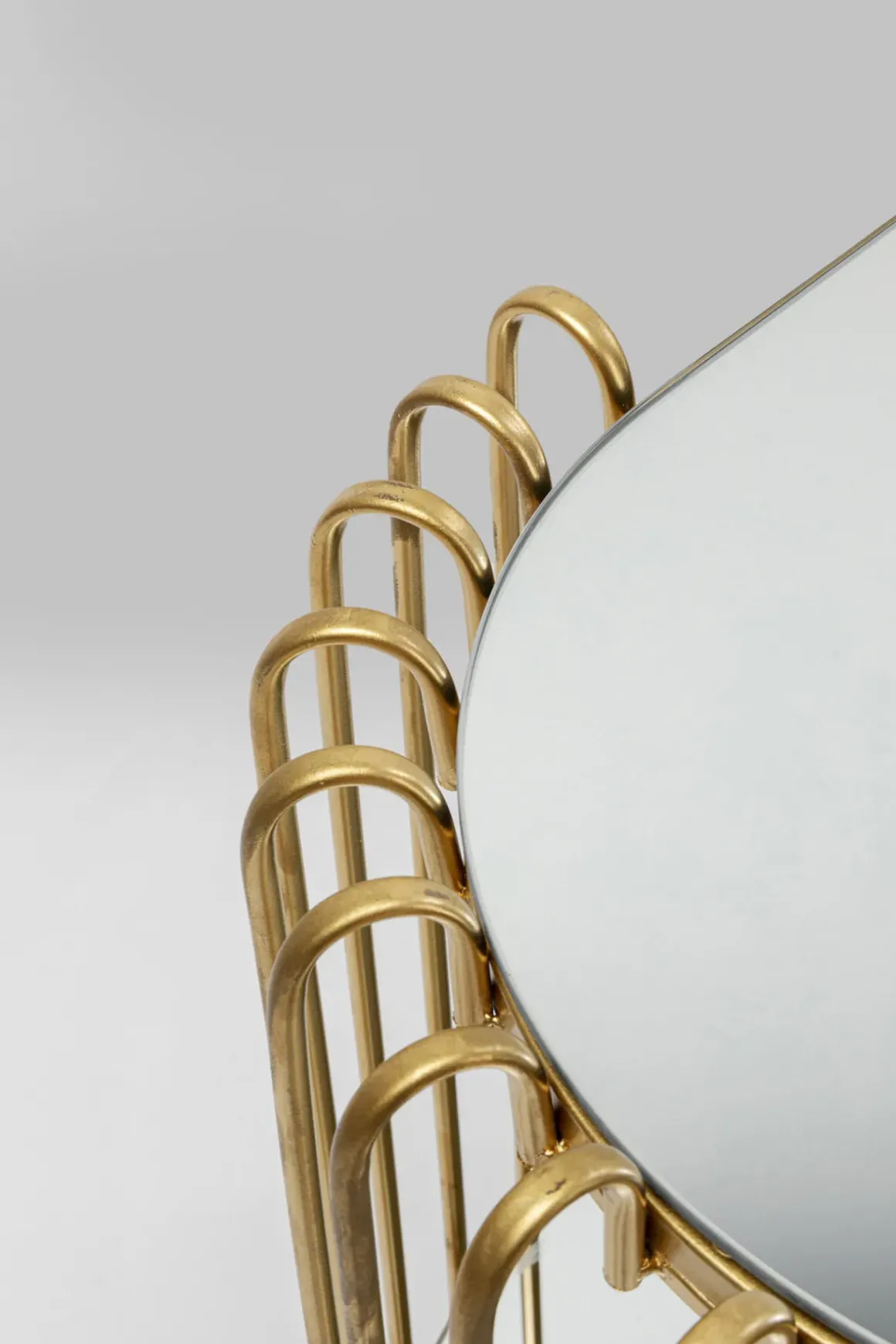Konsolbord Wire - Mässing, 81x78cm - KARE Design