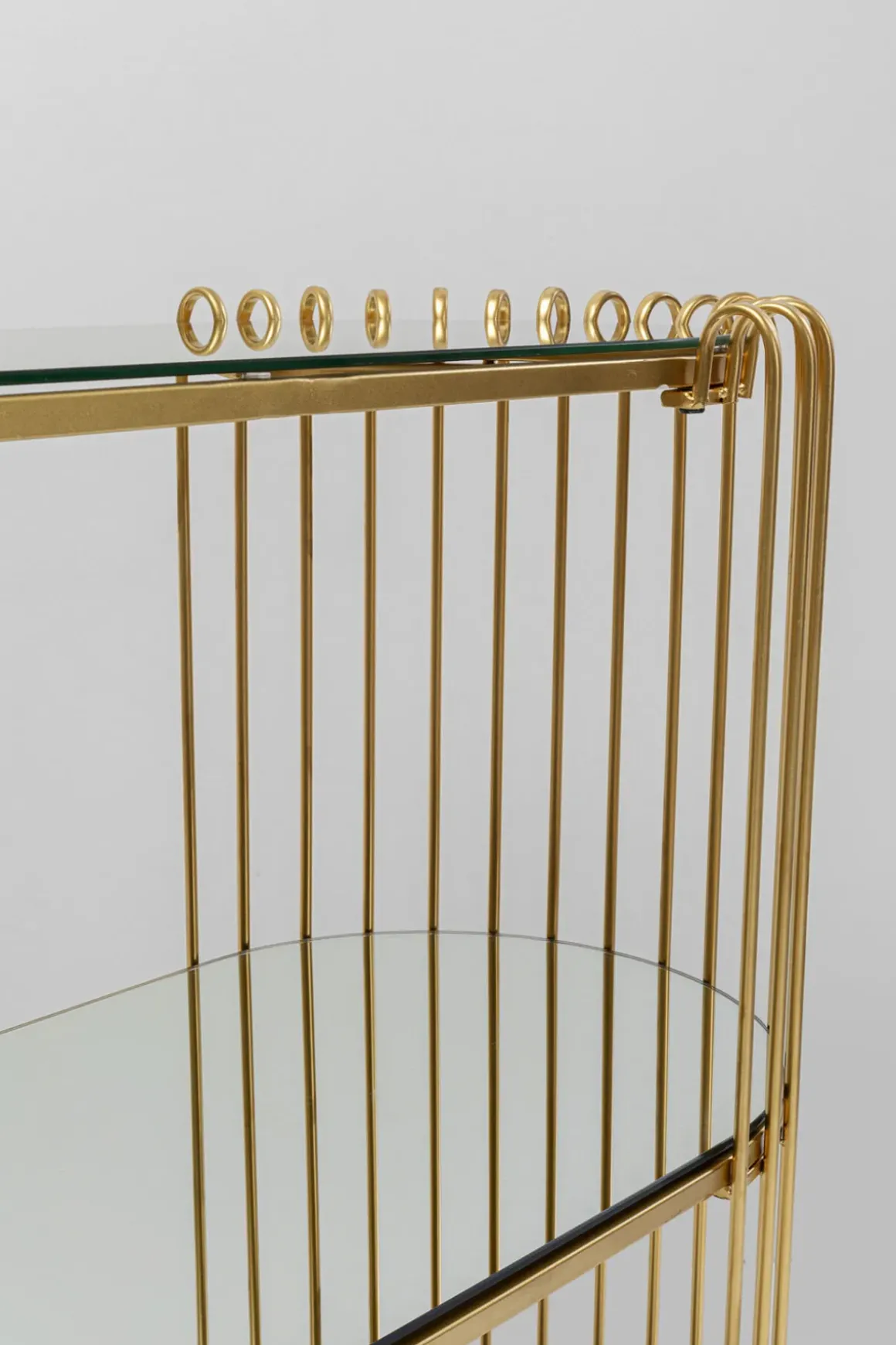 Konsolbord Wire - Mässing, 81x78cm - KARE Design