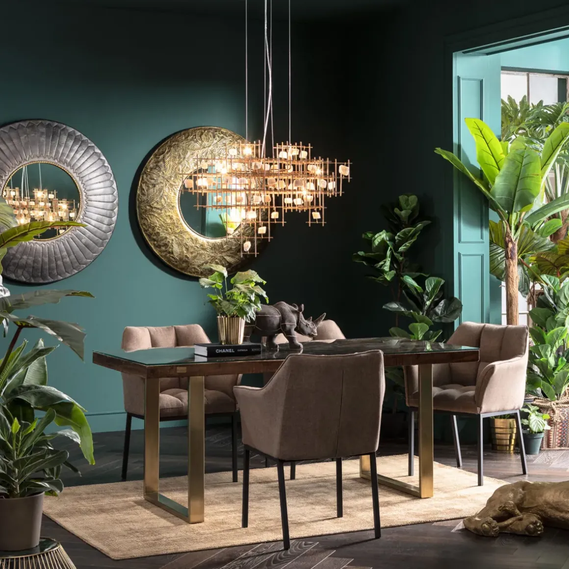 Konstväxt Fiddle Leaf - Fikus, 120cm - KARE Design