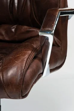 Kontorsstol Cigar Lounge - På Hjul Brunläder - KARE Design