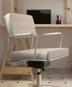 Kontorsstol Dottore - På Hjul Grå Konstläder/Krom - KARE Design