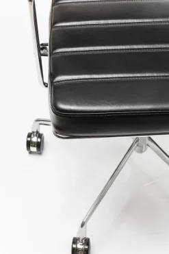 Kontorsstol Dottore - På Hjul Svart Konstläder/Krom - KARE Design