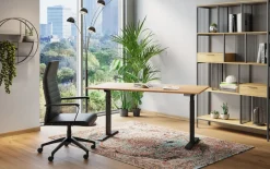 Kontorsstol Labora Hög - Snurrstol på Hjul, Svart Konstläder - KARE Design