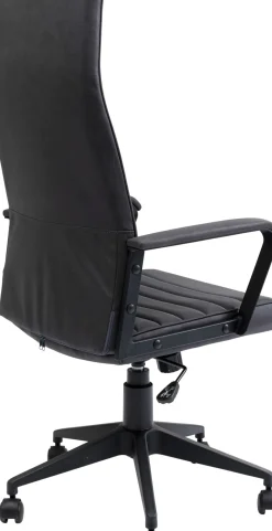 Kontorsstol Labora Hög - Snurrstol på Hjul, Svart Konstläder - KARE Design