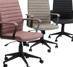 Kontorsstol Labora - Snurrstol på Hjul, Grå Konstläder - KARE Design