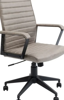 Kontorsstol Labora - Snurrstol på Hjul, Grå Konstläder - KARE Design