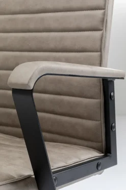 Kontorsstol Labora - Snurrstol på Hjul, Grå Konstläder - KARE Design