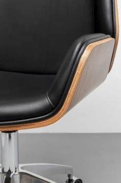 Kontorsstol Rouven Valnöt - Snurrstol på Hjul - KARE Design