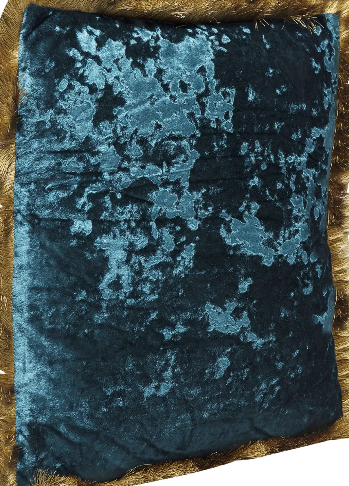 Kudde Cannes - Petrol Sammet, 45x45cm - KARE Design