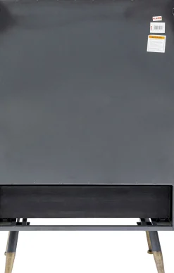 La Gomera - Skåp med Låda Grafitgrå/Räfflat Glas, 105x65cm - KARE Design