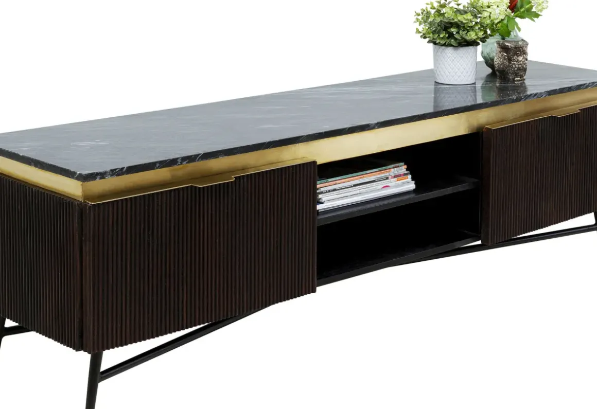 Lågskåp - Tv-bänk Catalina - Mörkt trä, 170x50cm - KARE Design
