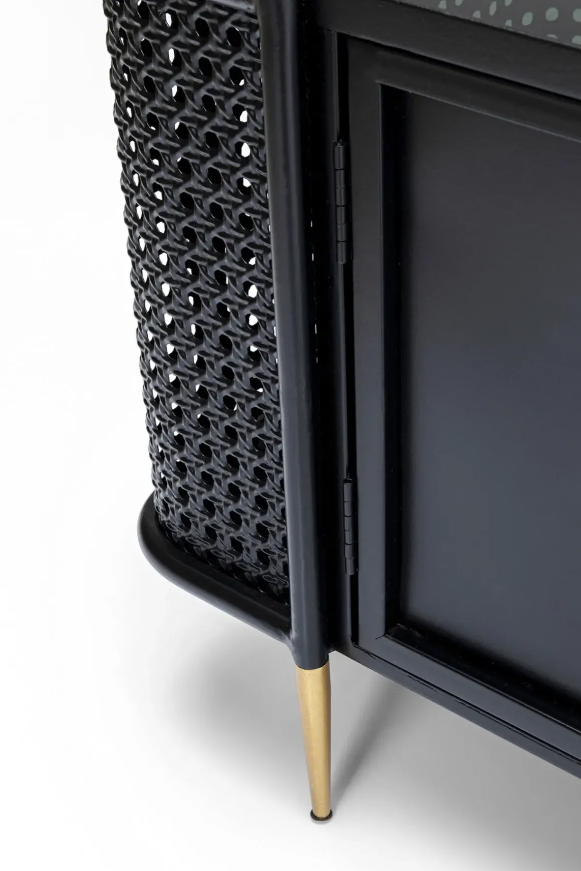 Lågskåp - Tv-bänk Fence - Svart, 160x48cm - KARE Design