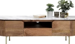 Lågskåp - Tv-bänk Grace - Trä/Marmor/Guld - KARE Design
